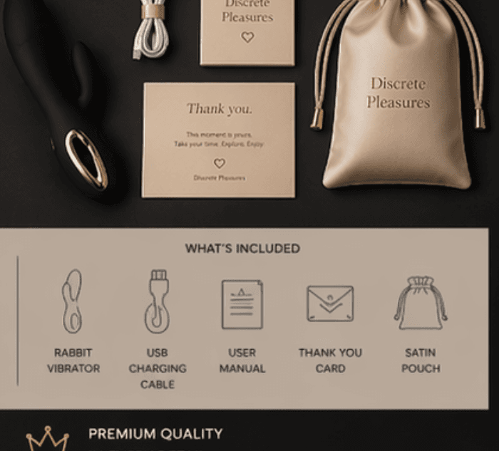 Discrete Pleasures opened luxury box